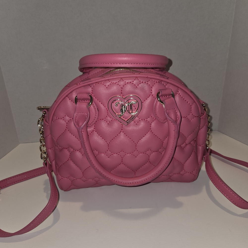 Juicy Couture Pink Quilted Heart Handbag